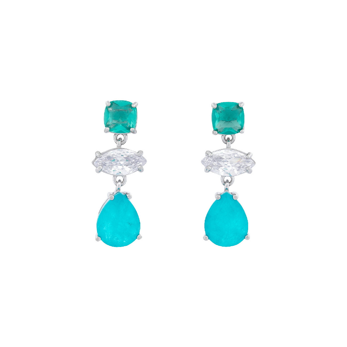 PEND. 3 CZ COLGANDO DE VARIOS TAMAÑOS - PE6939R/18