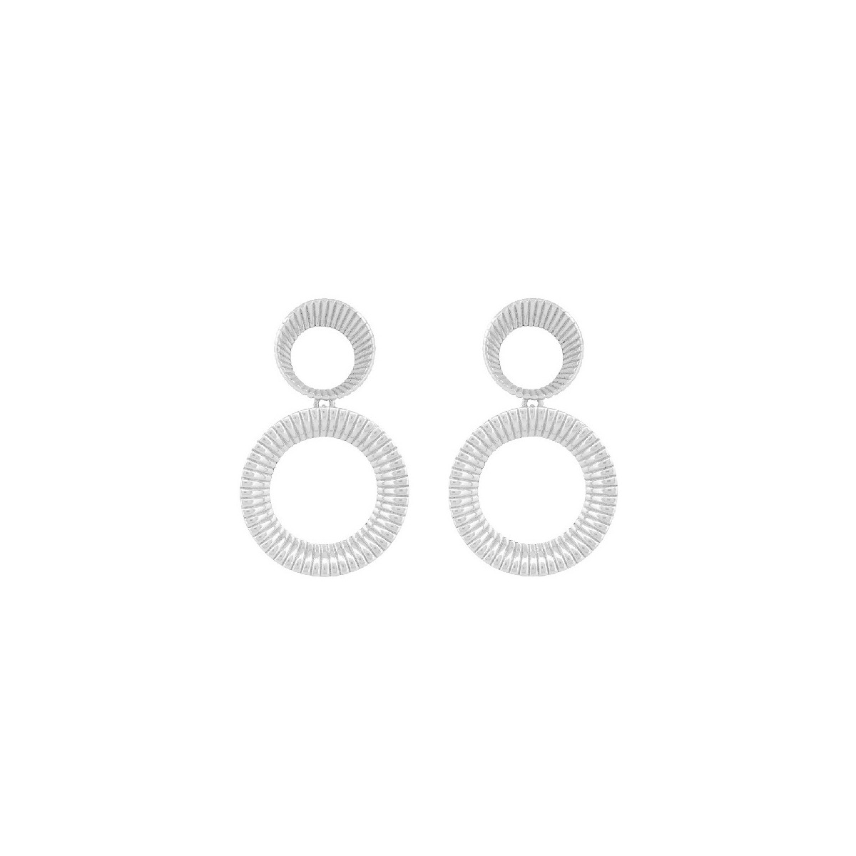 PENDIENTE 2 CIRCULOS RAYADOS - PE6973R