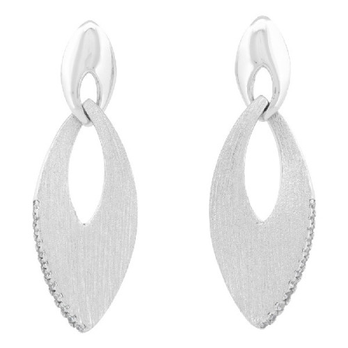 PEND. LARGO 2 PIEZAS LISO + MATE CON CZ - PE6978R