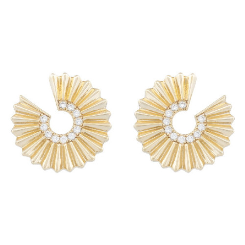 PEND. CIRCULO INCOMPLETO RAYAS CZ - PE6981CH