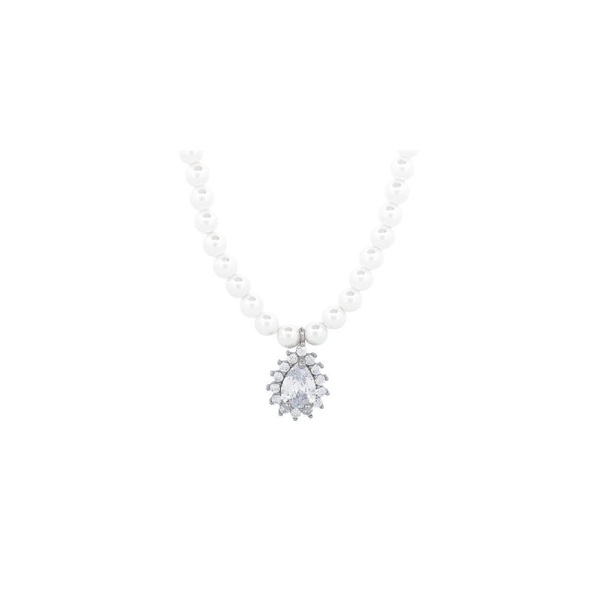 GARG. PERLAS 4 MM CON LAGRIMA CZ - GA1942R/04
