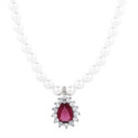 GARG. PERLAS 4 MM CON LAGRIMA CZ - GA1942R/13
