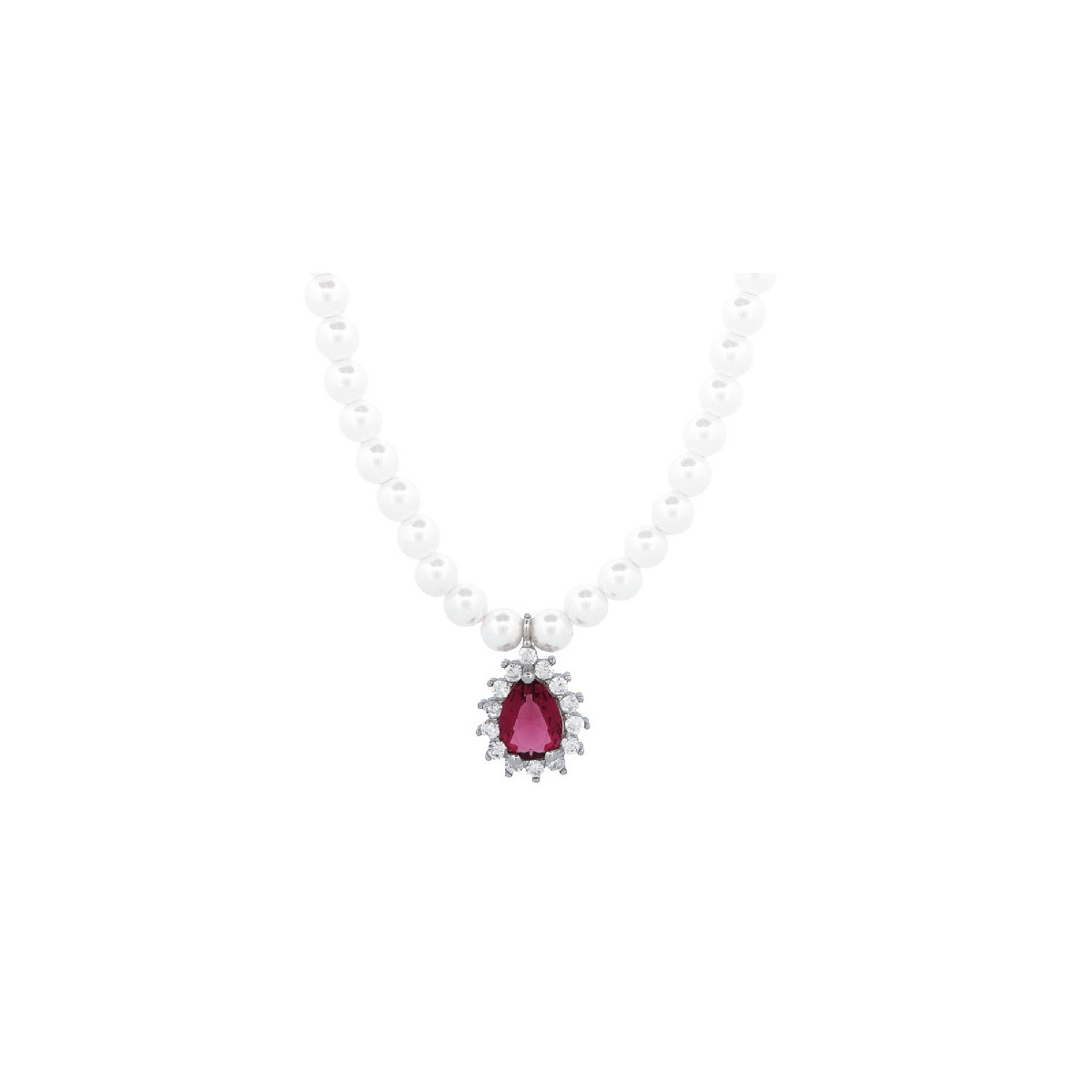GARG. PERLAS 4 MM CON LAGRIMA CZ - GA1942R/13