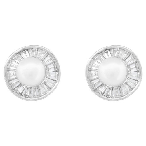 P. PERLA NATURAL BORDE CZ BAGUETTE - PE6905R