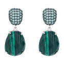 PENDIENTE CABEZAL RECTANGULAR CZ + MALAQ - PE6929R/37 PENDIENTE CABEZAL RECTANGULAR CZ + MALAQ - PE6929R/37