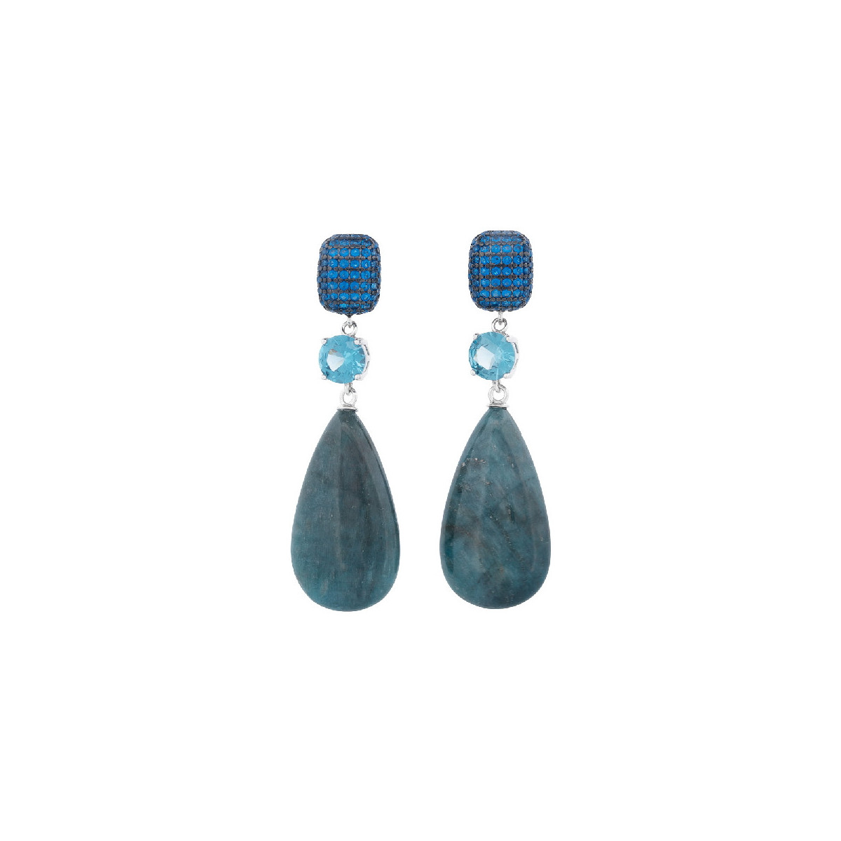 PENDIENTE CABEZA CZ + CZ GARRA+ LAGRIMA  - PE6931R/03 PENDIENTE CABEZA CZ + CZ GARRA+ LAGRIMA  - PE6931R/03