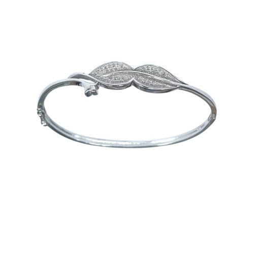 PULSERA M/C HOJAS CIRCONITAS - PU3828