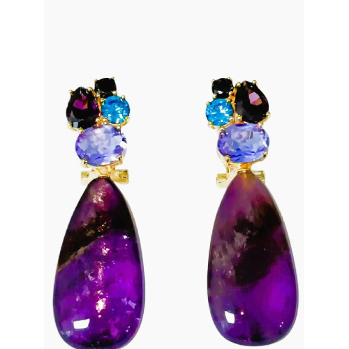 PEND. CABEZA 4 CZ OMEGA + AMATISTA - PE6926CH/01