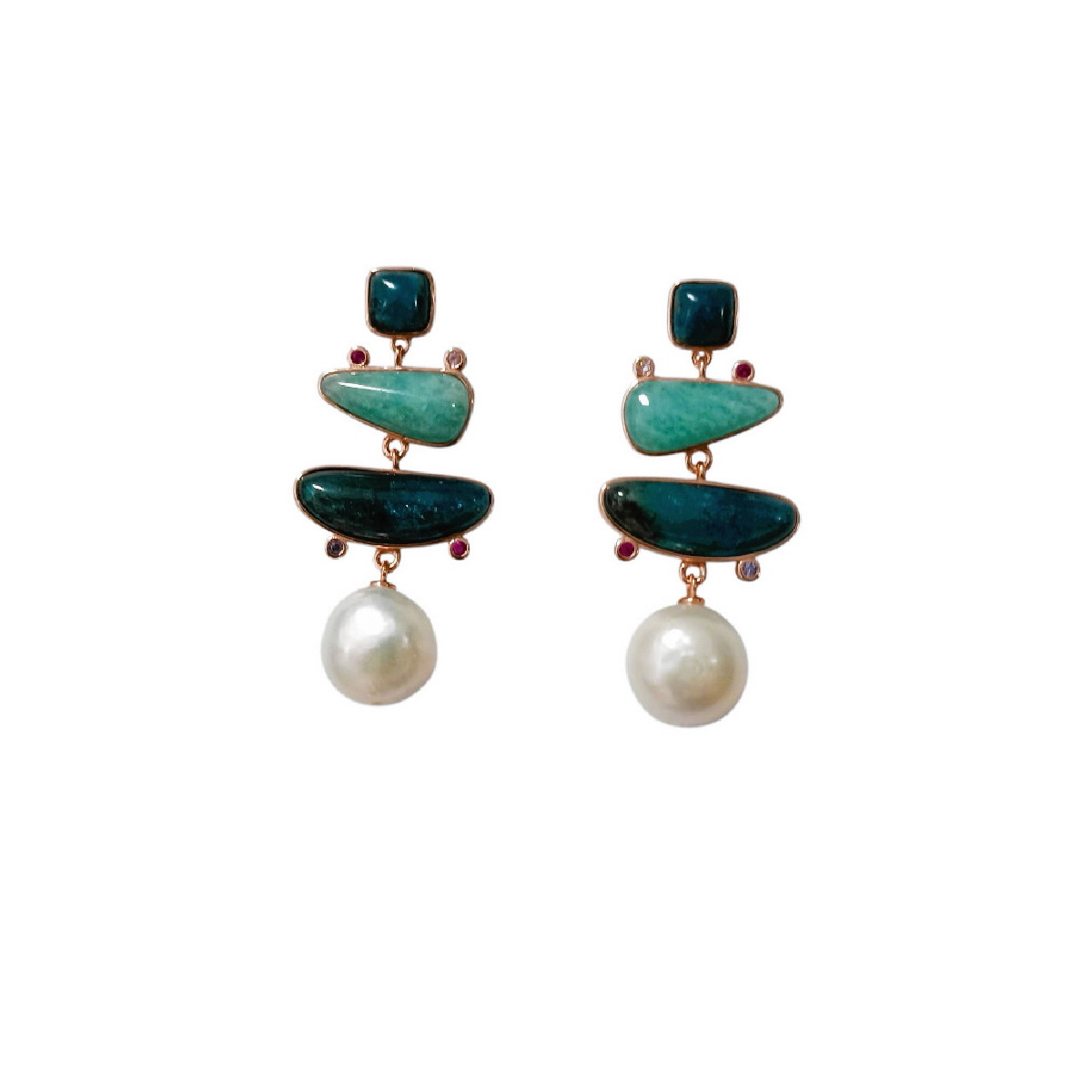 PENDIENTE PIEDRAS - PE6945OR/23/36