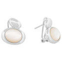 PENDIENTE OVAL LISO + OVAL NACAR - PE6833R/04