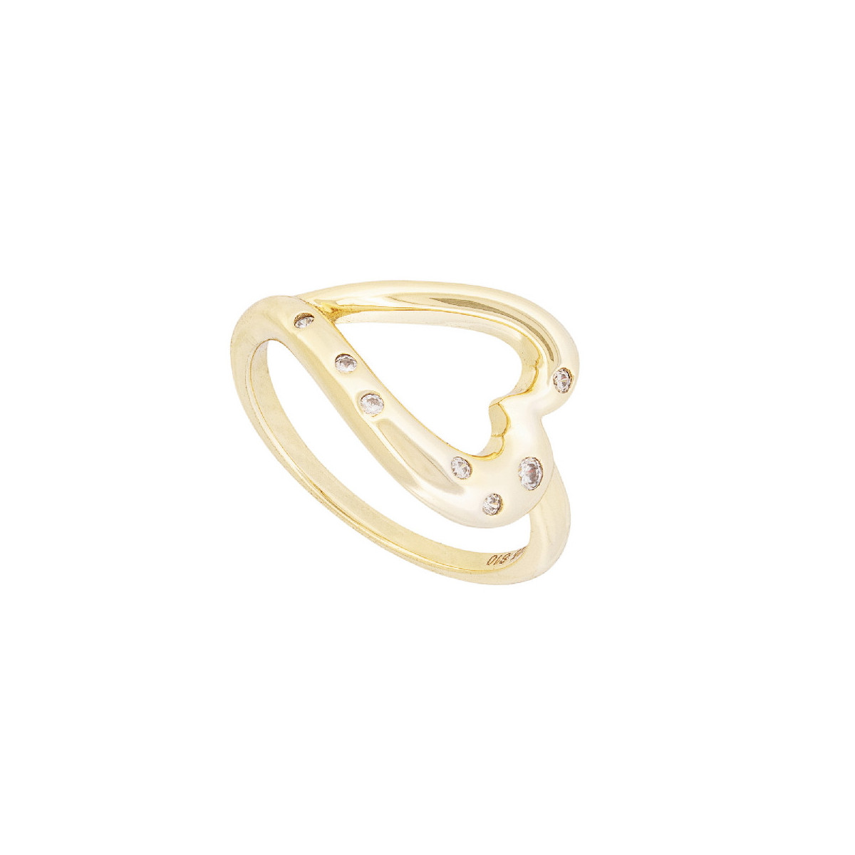 SORTIJA CORAZON CALADO CON CZ - SO1709CH