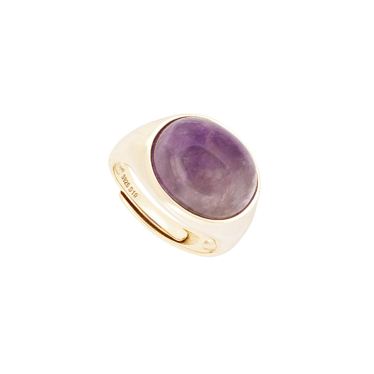 SORTIJA PIEDRA OVALADA AMATISTA ABIERTA - SO1688CH/01