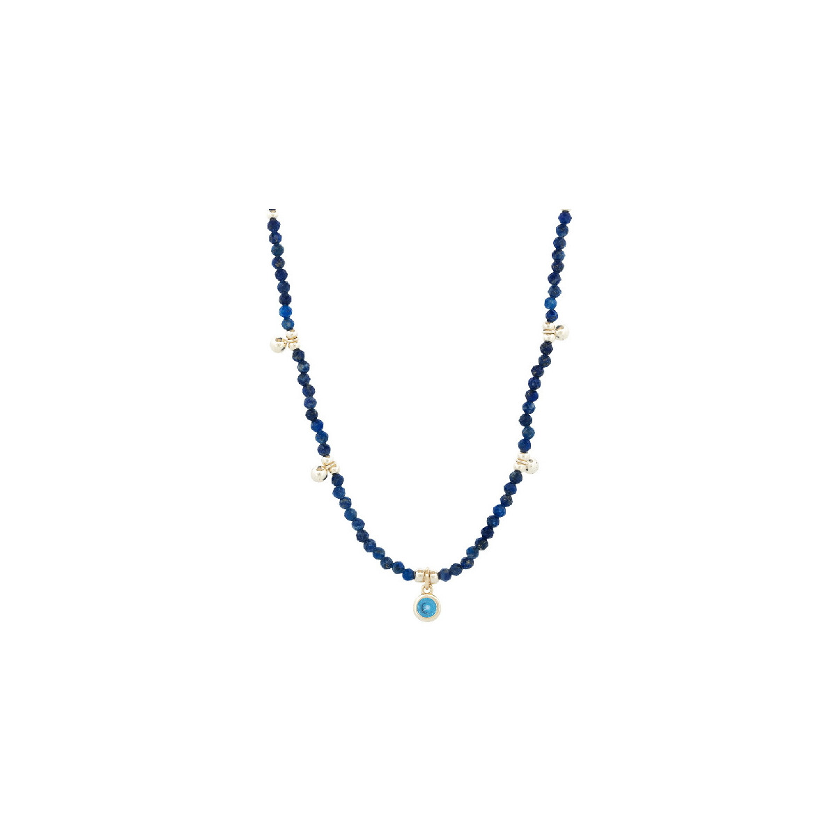 GARG. LAPIZLAZULI CON CZ COLGANDO - GA1930CH/19