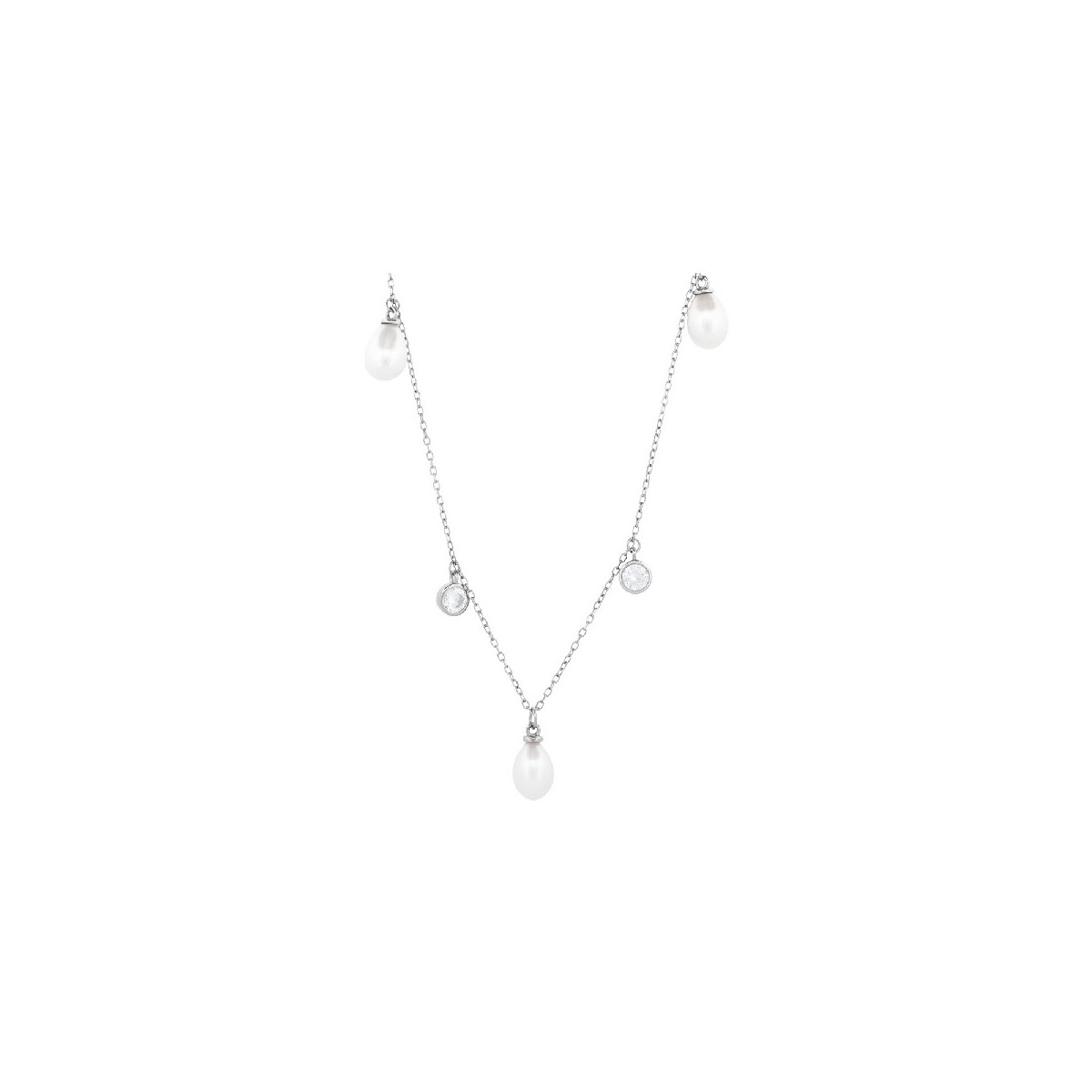 GARG. 3 PERLAS NATURALES + 4 CHATONES - GA1943R