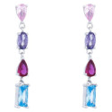 PEN. LARGO 4 CZ COLORES Y VARIAS FORMAS - PE6948R/18