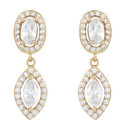 PENDIENTE 2 PIEZAS OVALES CZ - PE6966CH