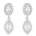PENDIENTE 2 PIEZAS OVALES CZ - PE6966R PENDIENTE 2 PIEZAS OVALES CZ - PE6966R