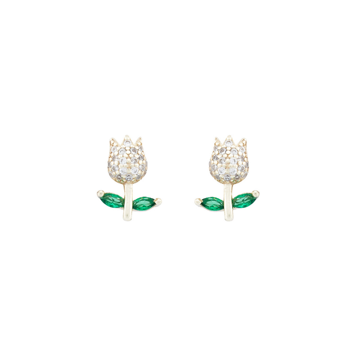 PENDIENTE FLOR TULIPAN CZ - PE6983CH