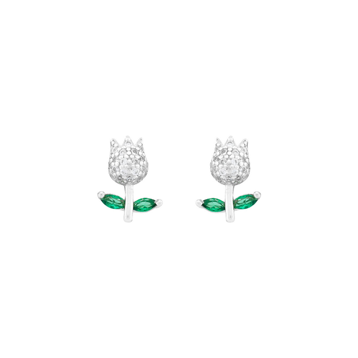 PENDIENTE FLOR TULIPAN CZ - PE6983R