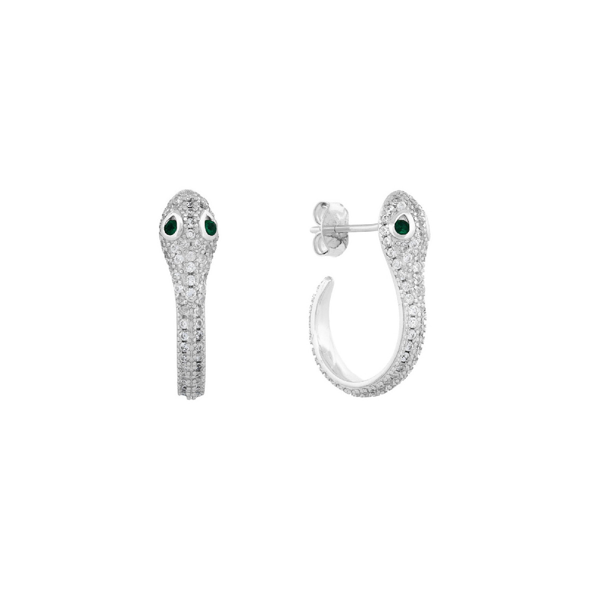 PENDIENTE SERPIENTE CZ PRESION - PE6998R
