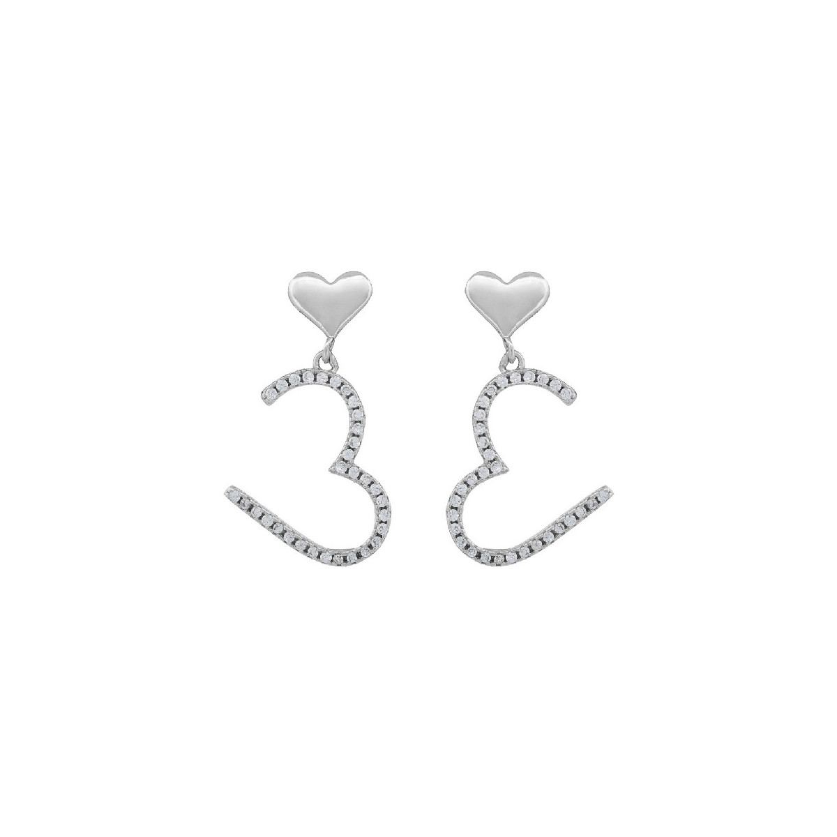 PEND. CABEZA CORAZON MAS SILUETA CORAZON - PE7000R