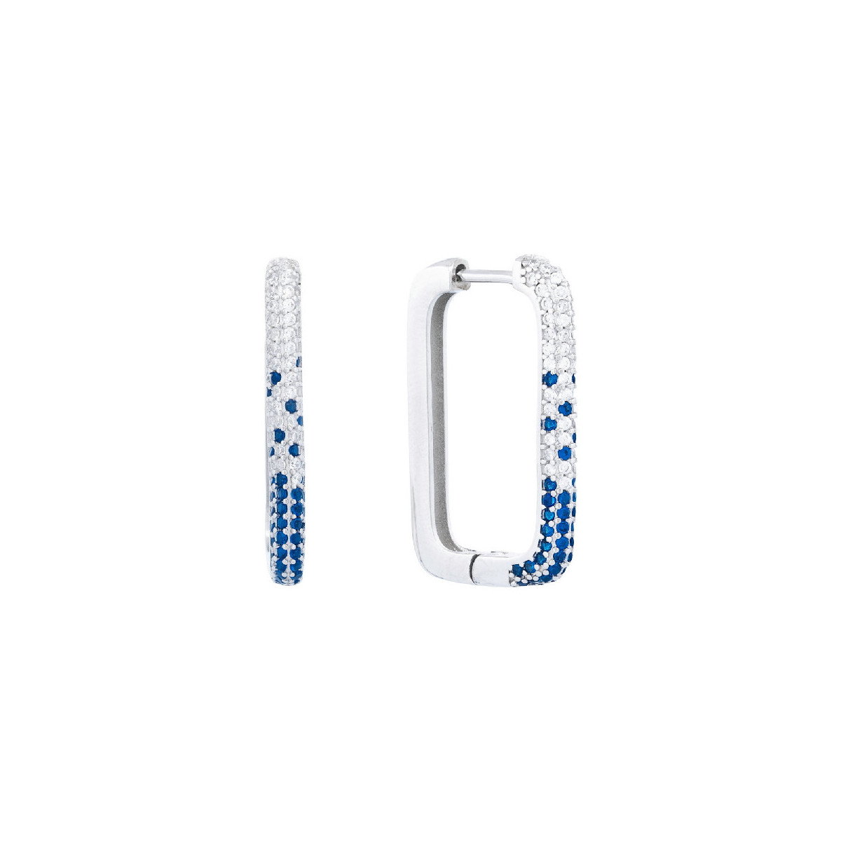 PEND. ARO RECTANGULAR CON PIEDRAS - PE7010R/03