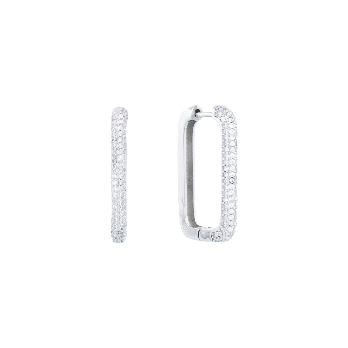 PEND. ARO RECTANGULAR CON PIEDRAS - PE7010R/04