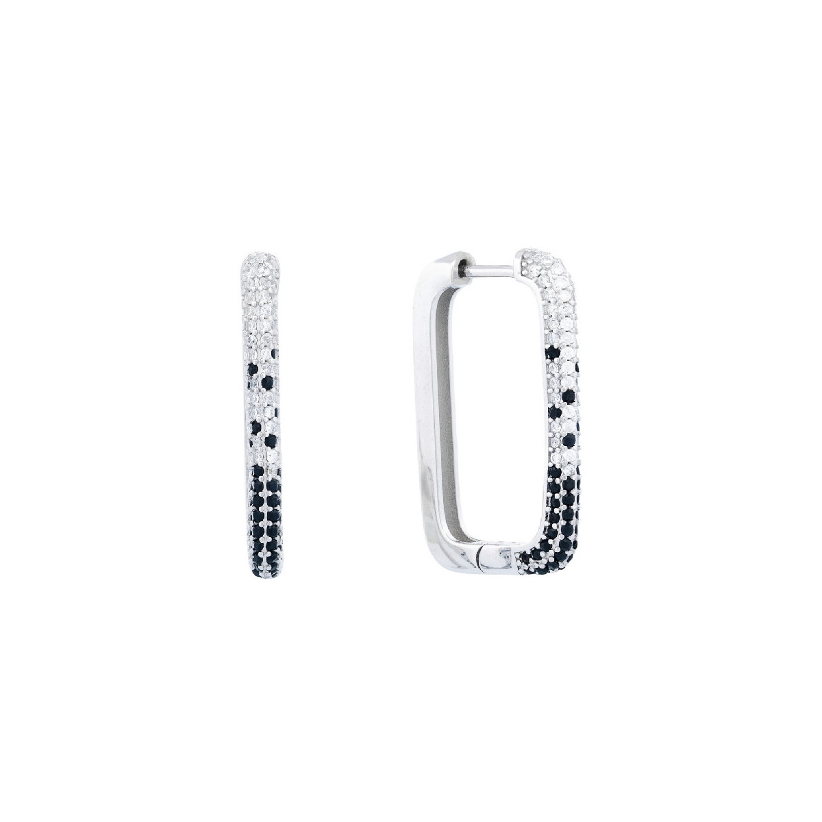 PEND. ARO RECTANGULAR CON PIEDRAS - PE7010R/10