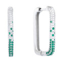 PEND. ARO RECTANGULAR CON PIEDRAS - PE7010R/16 PEND. ARO RECTANGULAR CON PIEDRAS - PE7010R/16