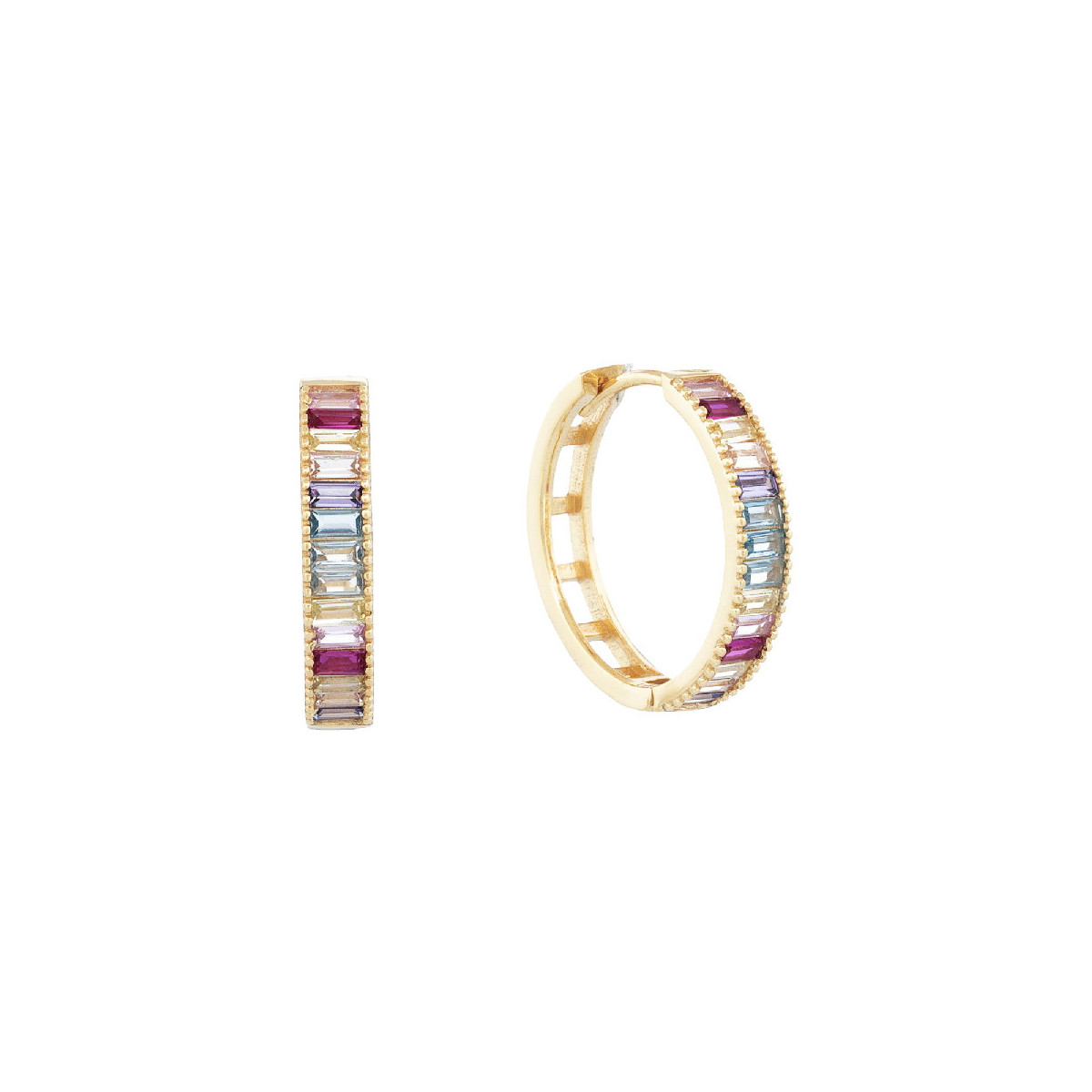 PENDIENTE ARO BAGUETTE - PE7018CH/24