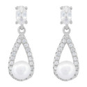 P. CZ GARRA + LAGRIMA CZ Y PERLA NATURAL - PE7027R P. CZ GARRA + LAGRIMA CZ Y PERLA NATURAL - PE7027R
