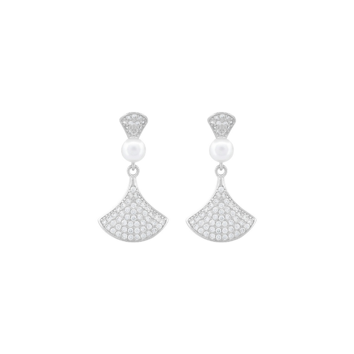 PEND. LARGO CZ CON PERLA NATURAL - PE7028R