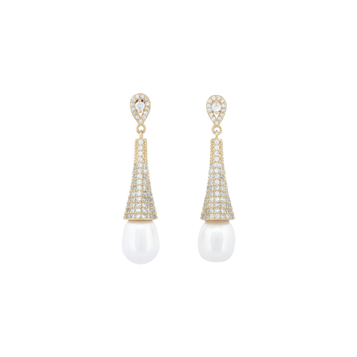 PEND. LARGO CZ +  PERLA NATURAL - PE7029CH