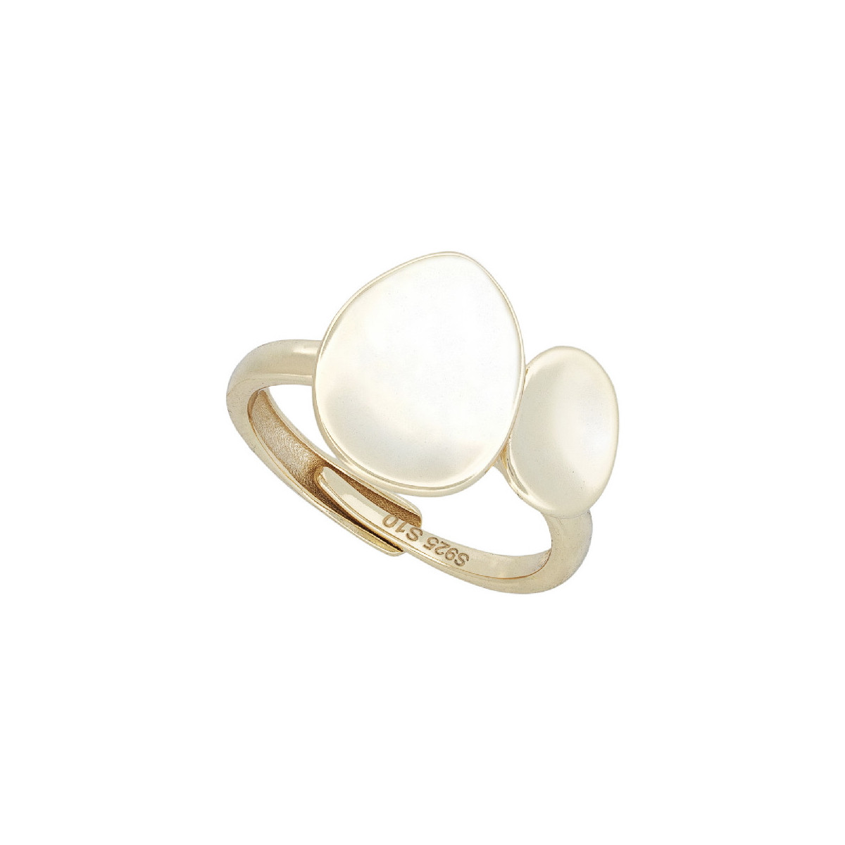 SORT. 2 PIEZAS OVAL BRILLO LISO ABIERTA - SO1739CH