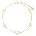 PULSERA CORAZONES EN LINEA - PU5945CH