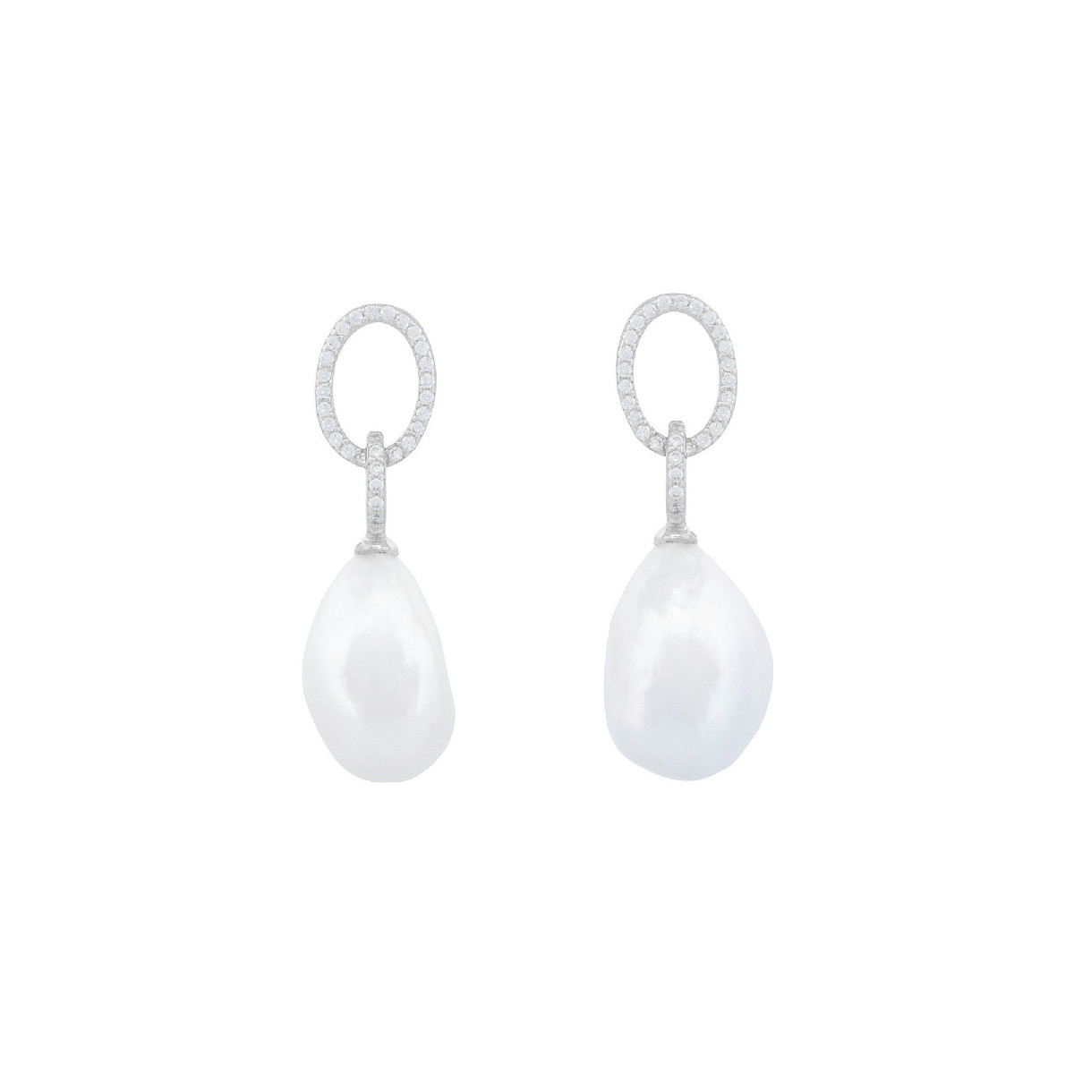 PEND. ESLABON OVAL CZ + PERLA NATURAL - PE7024R