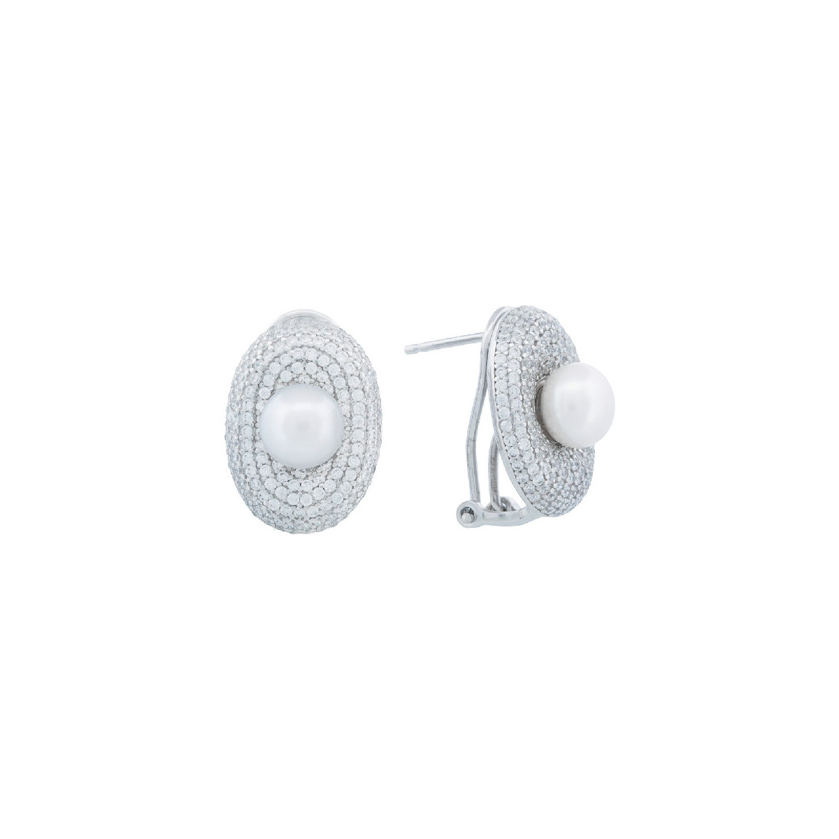PEND. OVAL CZ CENTRO PERLA NATURAL - PE7066R