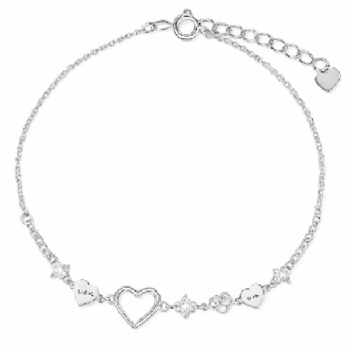 PULSERA CORAZON CALADO CENTRO - PU5903R