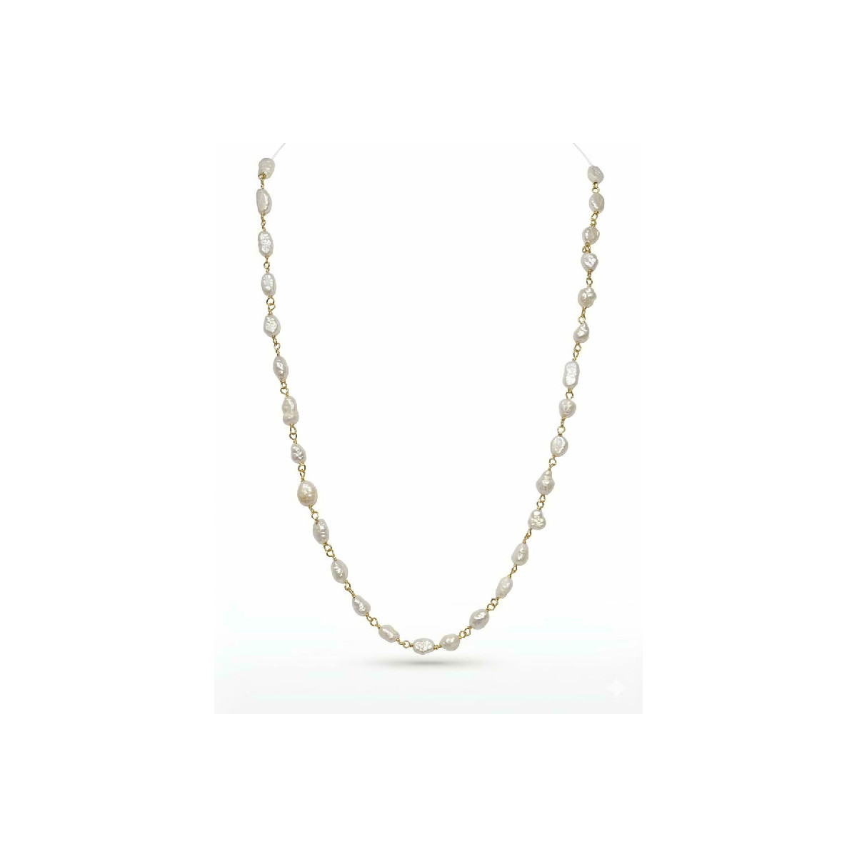 GARG. PERLA NATURAL BARROCA EN LINEA - GA1964CH