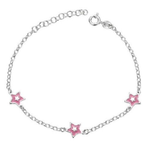 PULSERA 3 ESTRELLAS ESMALTE EN LINEA - PU6037