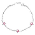 PULSERA 3 ESTRELLAS ESMALTE EN LINEA - PU6037