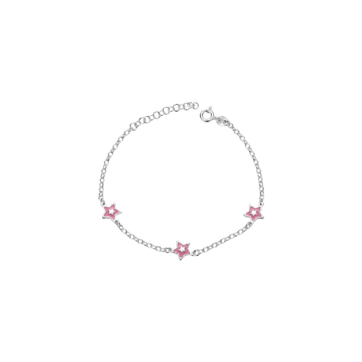 PULSERA 3 ESTRELLAS ESMALTE EN LINEA - PU6037