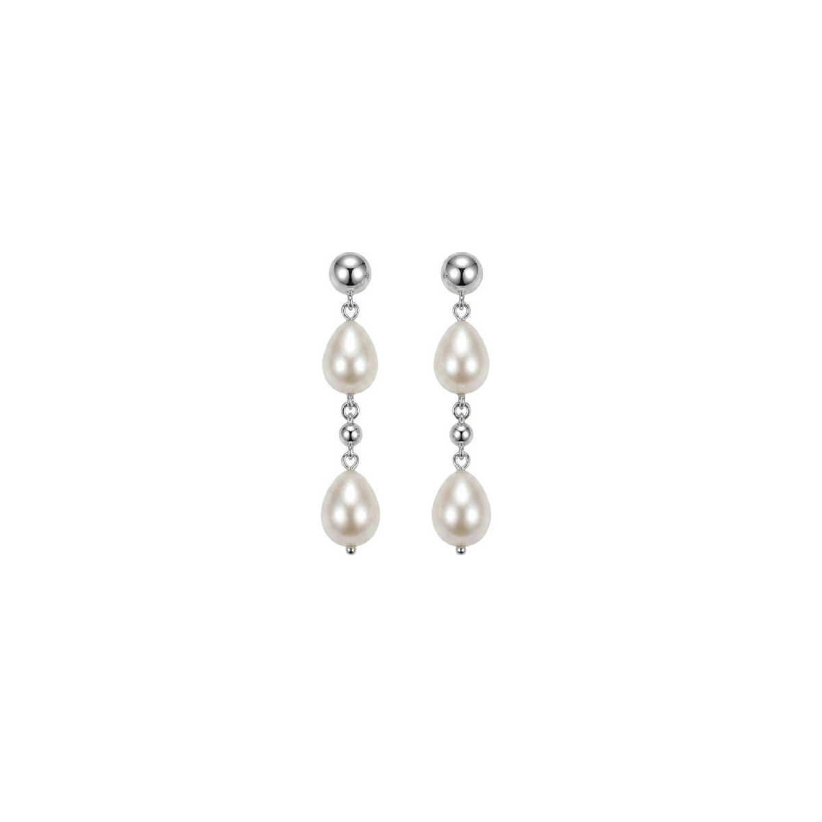 PEND. 2 PERLAS NATURALES + BOLA - PE7089R