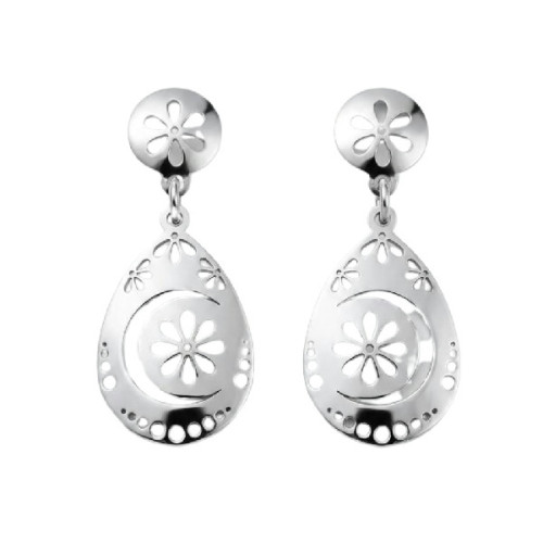 PENDIENTE FORMA DE LAGRIMA CALADO - PE7090R