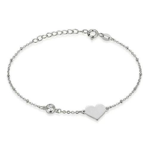 PULSERA CORAZON CON CZ - PU5997R