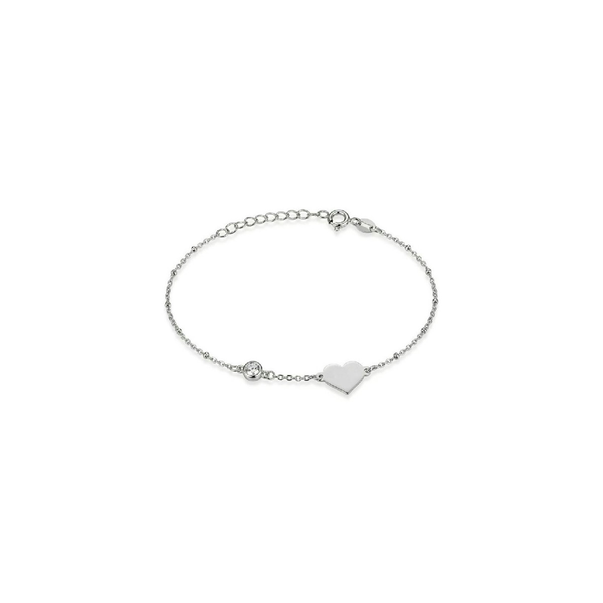 PULSERA CORAZON CON CZ - PU5997R