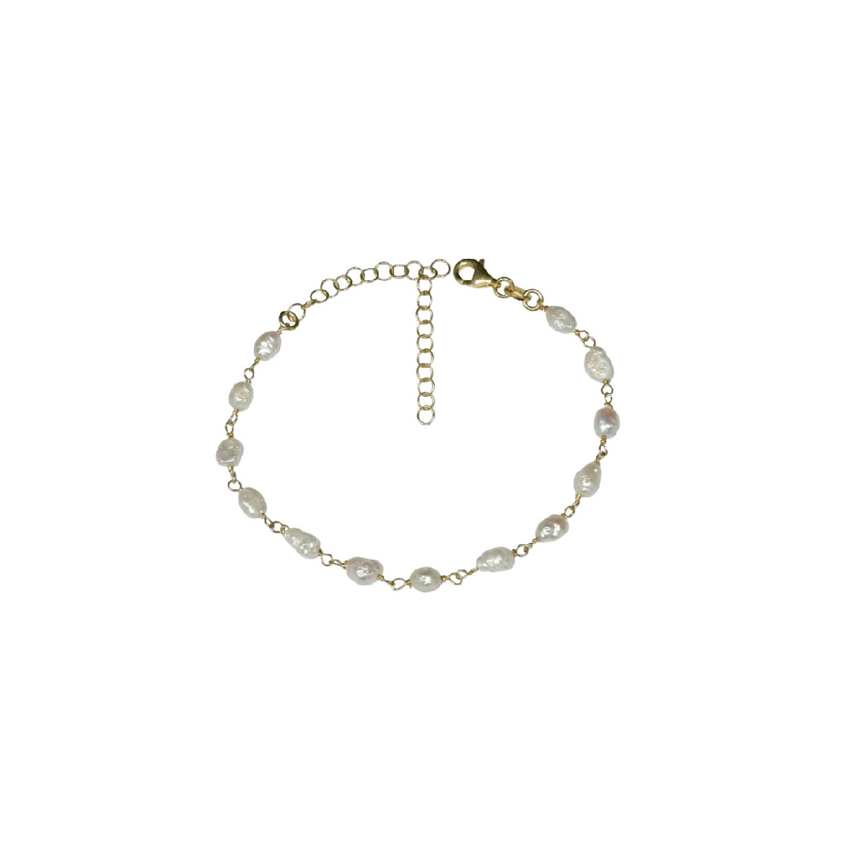 PUL. PERLA NATURAL BARROCA EN LINEA - PU6063CH