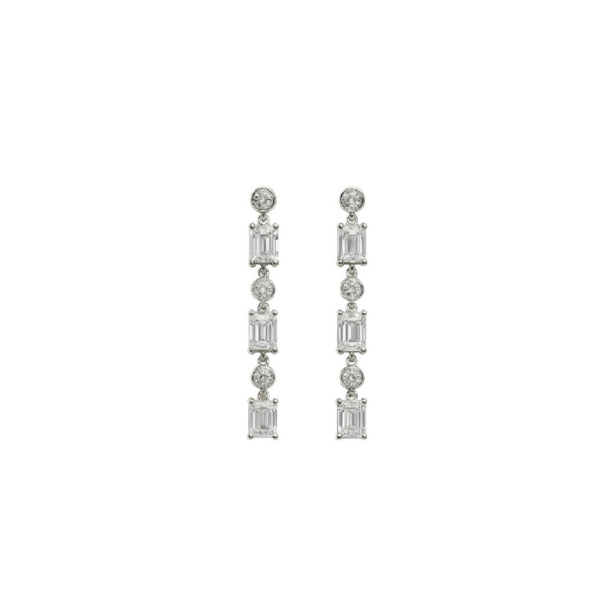 PEND. LARGO CHATON + CZ RECTANGULAR - PE7084R