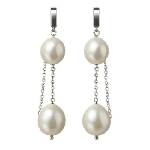 PEND. 2 PERLAS NATURALES CADENA - PE7088R