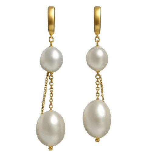 PEND. 2 PERLAS NATURALES CADENA - PE7088CH